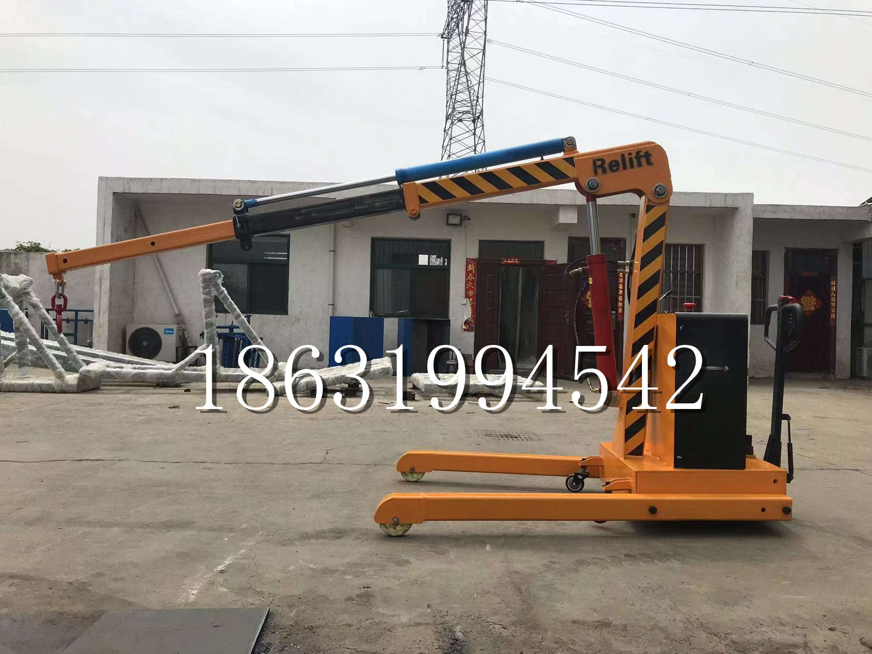 固安县久征定做3吨三轮随车吊 农用园林绿化移树吊 平板工程用小吊机