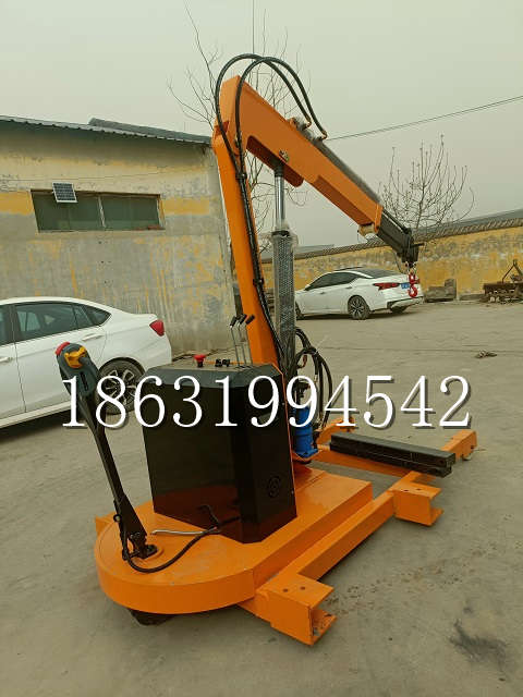 固安县自卸车厢随车吊 自制轮式四不像起重机 四驱平板吊 5吨 贵盛